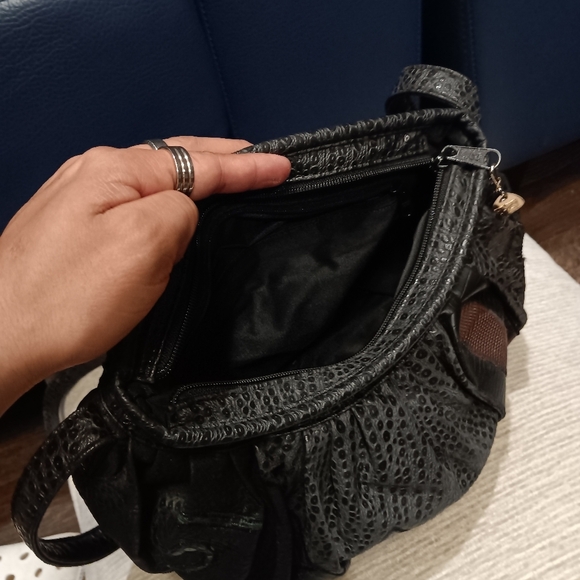 Y2K Elegant Black Leather Women's Bag - Picture 5 of 5